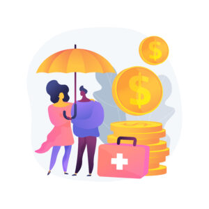 emergency support fund abstract concept vector illustration.
