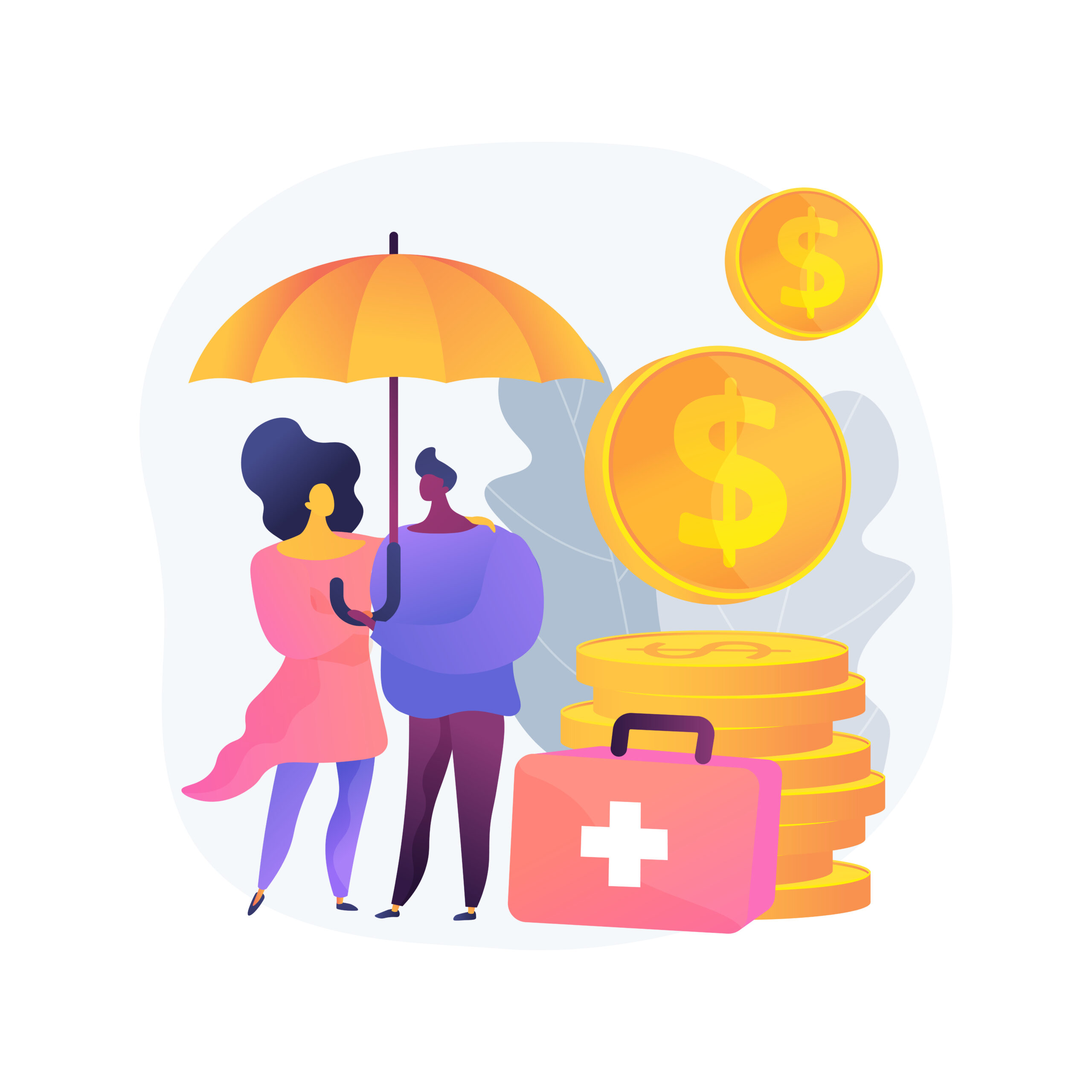 emergency support fund abstract concept vector illustration.